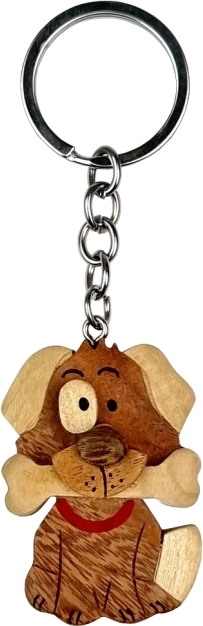 Drewniany brelok Pies z kością od 2Kids Toys