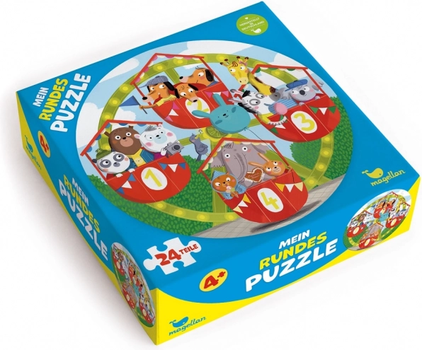 Magellan okrągłe puzzle Zwierzątka na diabelskim młynie