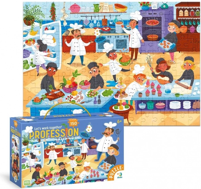 Puzzle DODO Zawód Kucharz 150 elementów