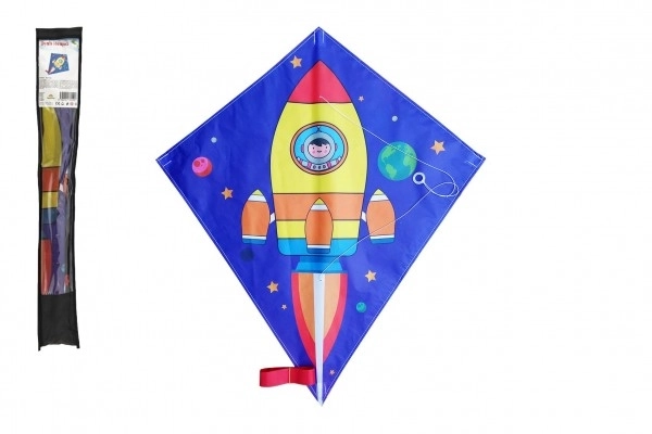 Latający latawiec z motywem rakiety kosmicznej - 70 x 60 cm