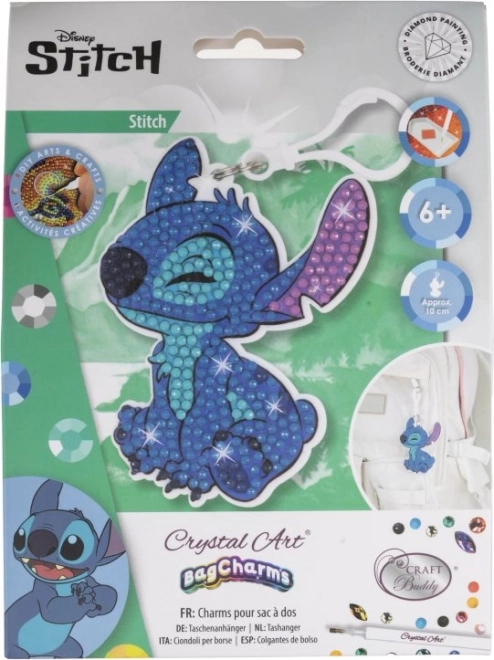Kryształowy wisiorek Stitch