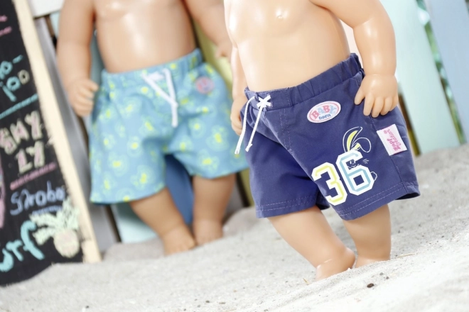 Baby born plażowe letnie szorty niebieskie