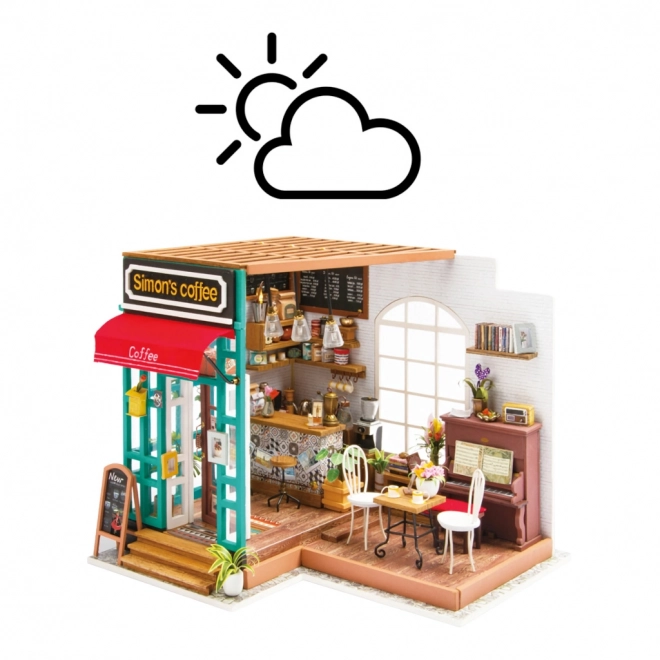 Šimonova kawiarnia - DIY Miniaturowa kawiarnia w domku dla lalek