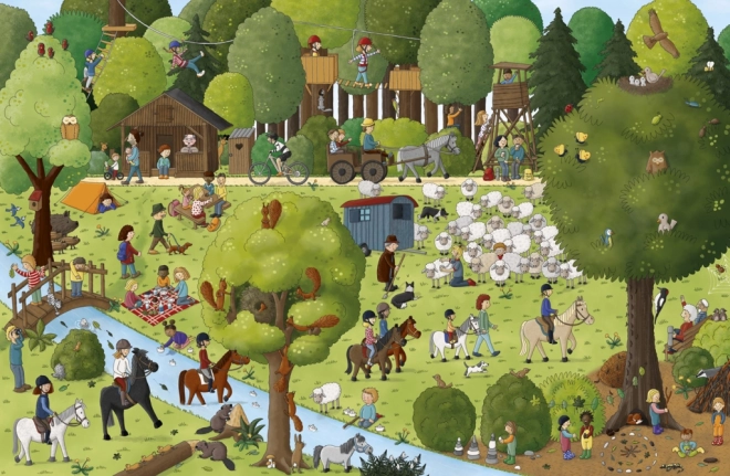 Wielkoformatowe ilustracje pełne życia