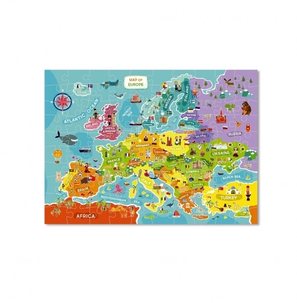 Puzzle Mapa Europy -100 elementów