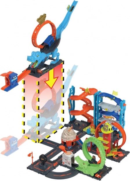 Hot Wheels City pętla T-Rexa – kaskaderska trasa z samochodzikiem