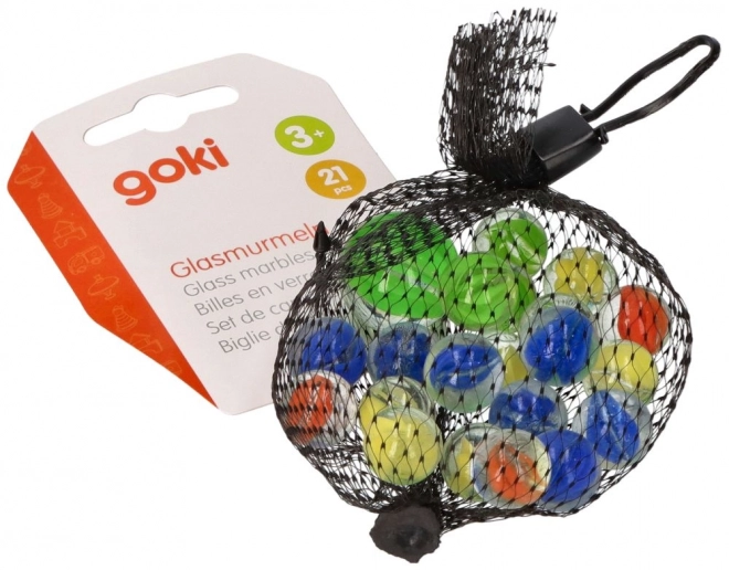 Szklane kulki Marbles 21 szt. - Marmurowe kulki