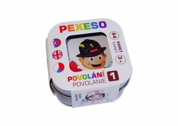 Pexeso Zawody wodoodporne 64 karty w metalowym pudełku 6x6x4cm