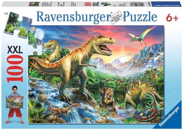 Puzzle Ravensburger Wiek Dinozaurów 100 elementów