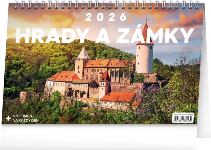 Kalendarz biurkowy Zamki i Pałace 2026
