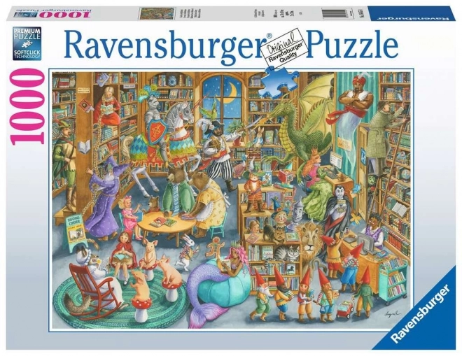 Puzzle 2D 1000 Ravensburger Północ w bibliotece