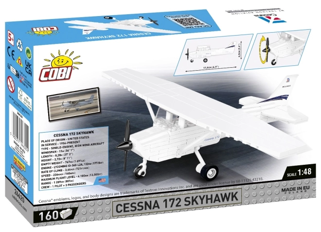 Cobi zestaw Cessna 172 Skyhawk 160 klocków biała