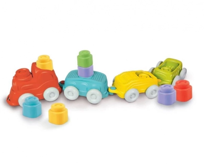 CLEMENTONI Soft Clemmy Sensoryczny Pociąg z Klockami