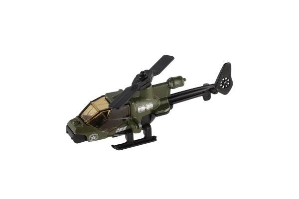 Metalowy i plastikowy helikopter dla dzieci 10 cm