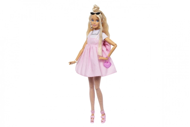 Barbie Deluxe Modelka sukienka z kokardą