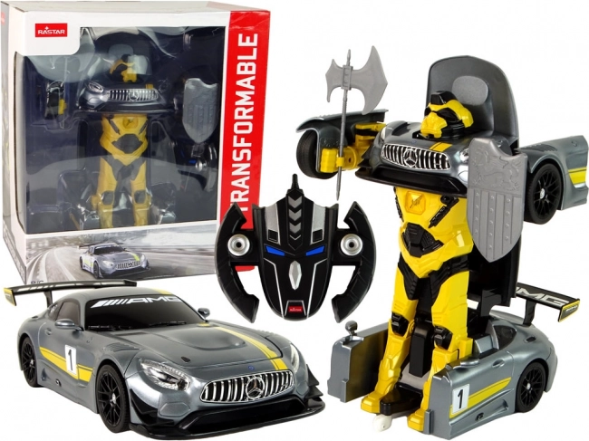 RC auto RASTAR Mercedes-AMG GT3 transformujący się robot 1:14
