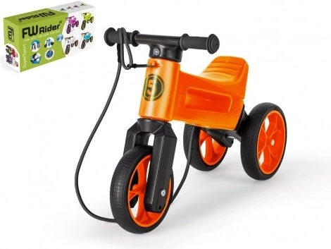Biegówka Funny Wheels Rider SuperSport 2w1 z paskiem – Pomarańczowy