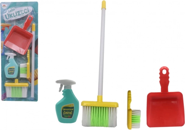Zestaw do sprzątania dla dzieci z akcesoriami, plastik, 5 elementów