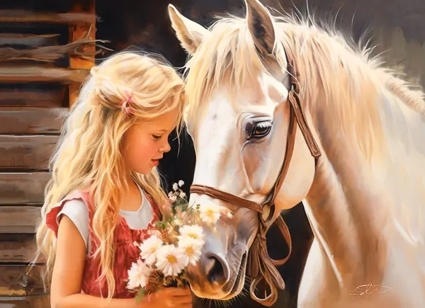 Puzzle Mój przyjaciel koń 200 elementów CASTORLAND
