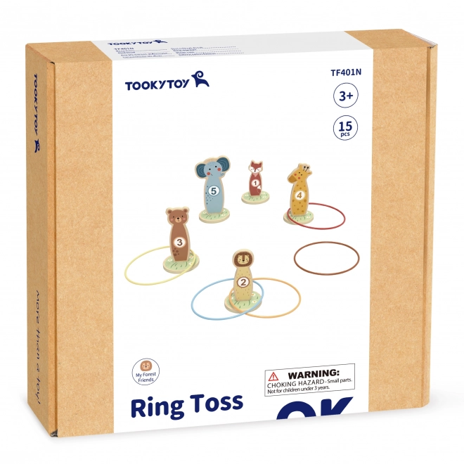 Drewniane gra na celność z obręczą Tooky Toy