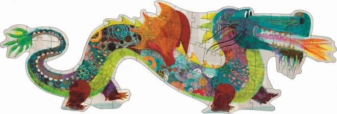 Djeco duże puzzle Smok 58 elementów