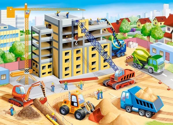 Puzzle Duża Budowa 70 Części
