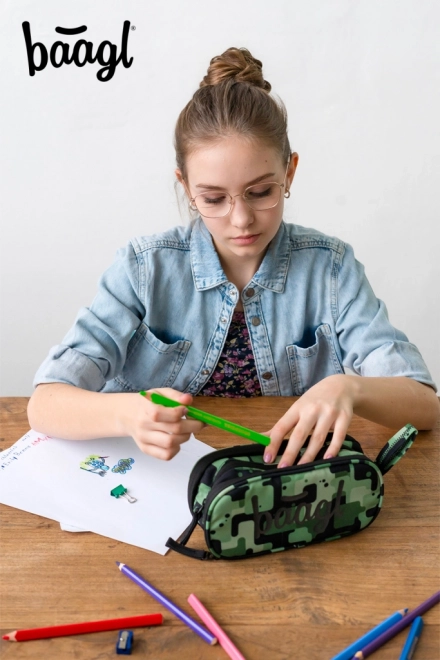 Studencki piórnik Baagl Green