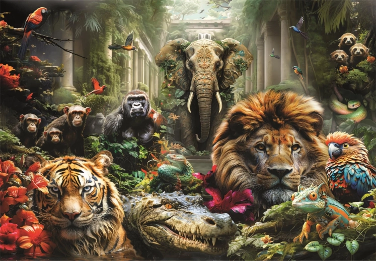 Puzzle 1000 elementów – tajemnicza dżungla CLEMENTONI