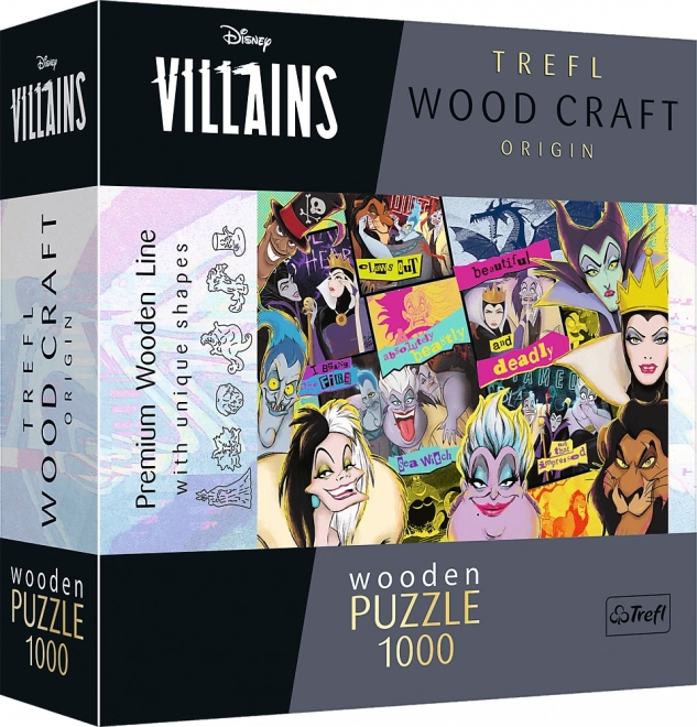 Drewniane puzzle TREFL Wood Craft Origin Disney: spotkanie złoczyńców 1000 elementów
