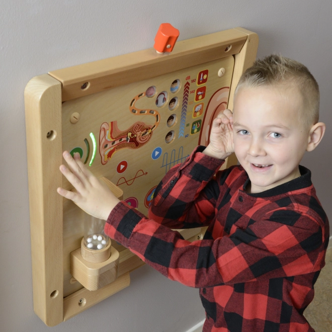 Masterkidz Edukacyjna Tablica Zmysły Wzrokowe Montessori
