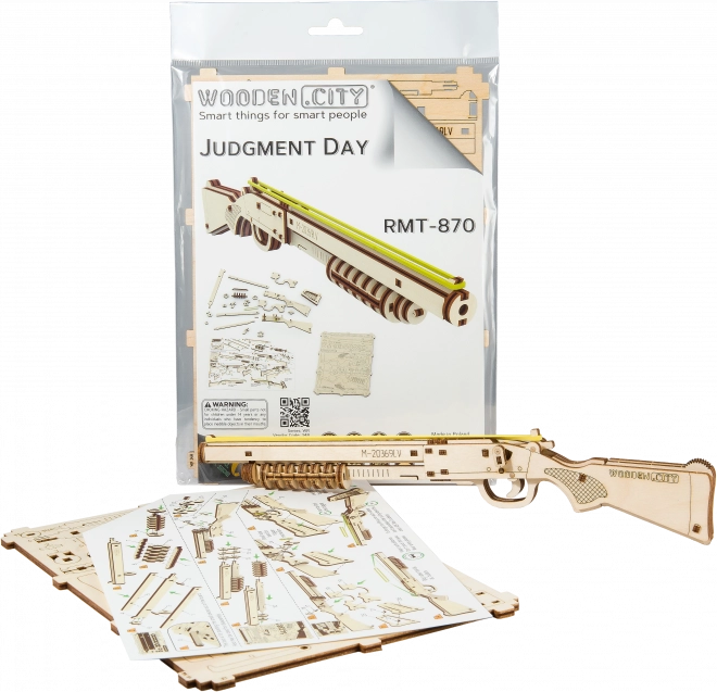 Drewniane 3D puzzle WOODEN CITY Judgment Day Karabin RMT-870