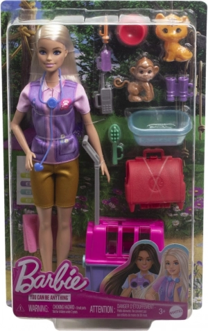 Barbie ratowniczka zwierząt – zestaw do zabawy z karierą weterynaryjną