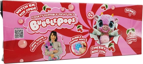 Pachnąca pluszowa zabawka Bubble Pops – wiśniowa krówka