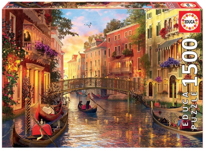Educa Puzzle Zmierzch w Wenecji - Puzzle 1500 Elementów