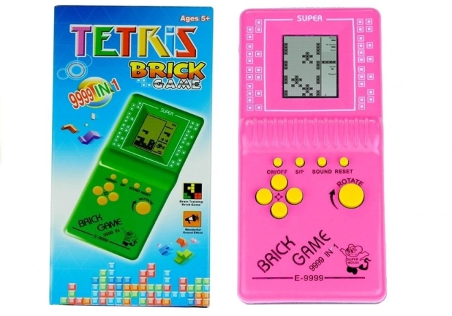 Elektroniczna gra kieszonkowa Tetris Różowy