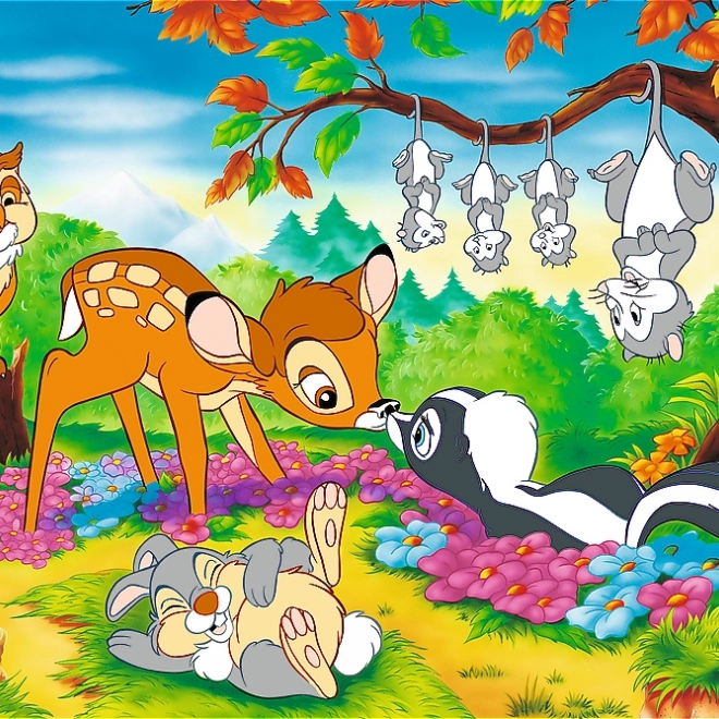 Puzzle Bambi i przyjaciele z lasu 160 elementów