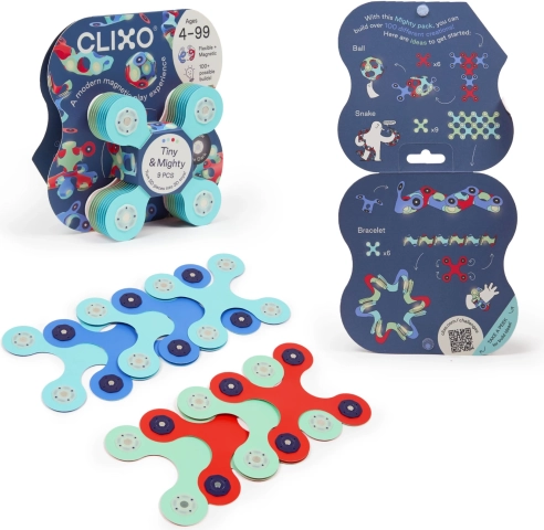 Clixo Tiny & Mighty Marine magnetyczna układanka 9 sztuk
