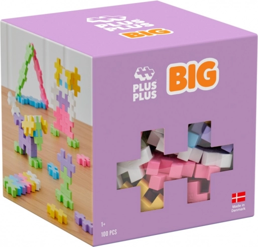 Plus-Plus BIG pastelowa układanka konstrukcyjna 100 szt.