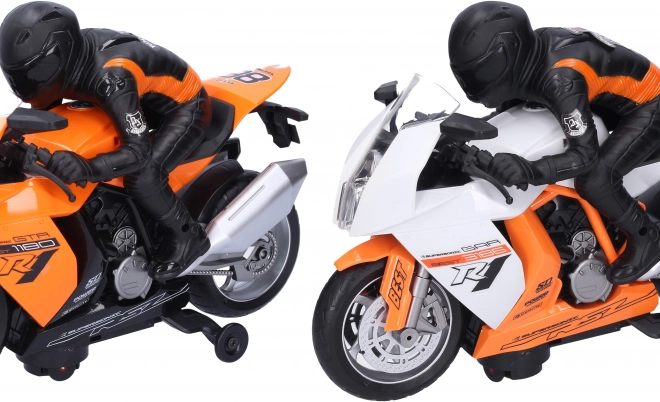 Motocykl wyścigowy z kierowcą 28 cm