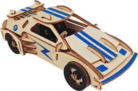 Woodcraft drewniane puzzle 3D Wyścigówka
