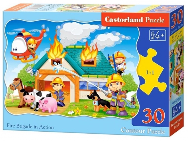 Puzzle Straż Pożarna w akcji 30 elementów