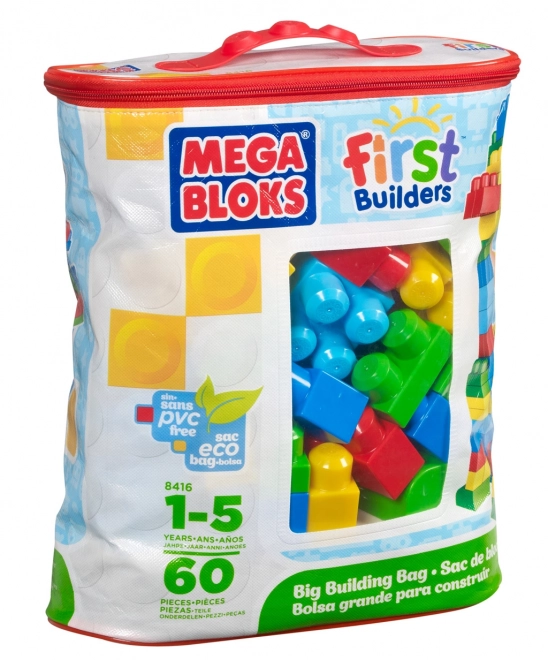 Mega Bloks First Builders Klocki w plastikowej torbie 60 szt.