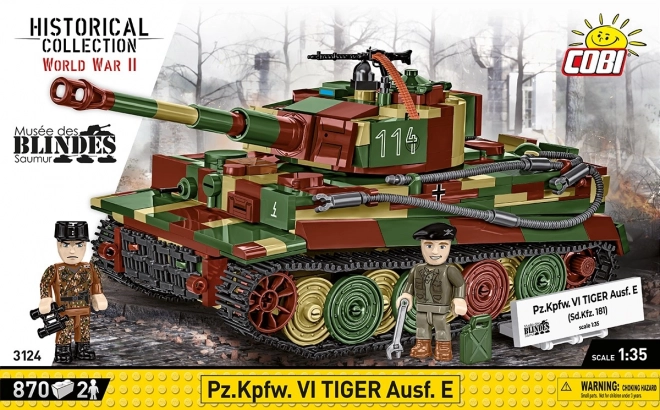 Model czołgu Tygrys I z 870 klocków