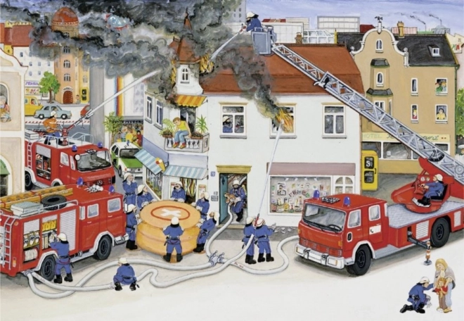 Ravensburger puzzle Straż Pożarna 2x24 elementy