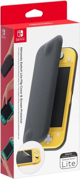 Ochronne etui z klapką i folia na ekran do Nintendo Switch Lite