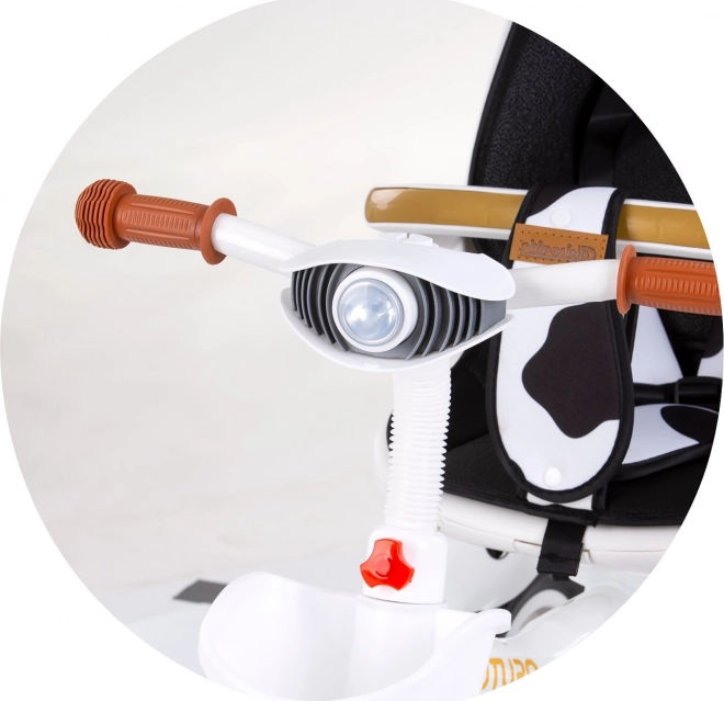CHIPOLINO Trójkołowiec z daszkiem Futuro 2w1 Krówka