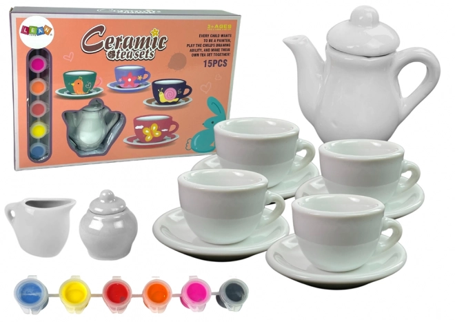 DIY zestaw do malowania porcelany na herbatę