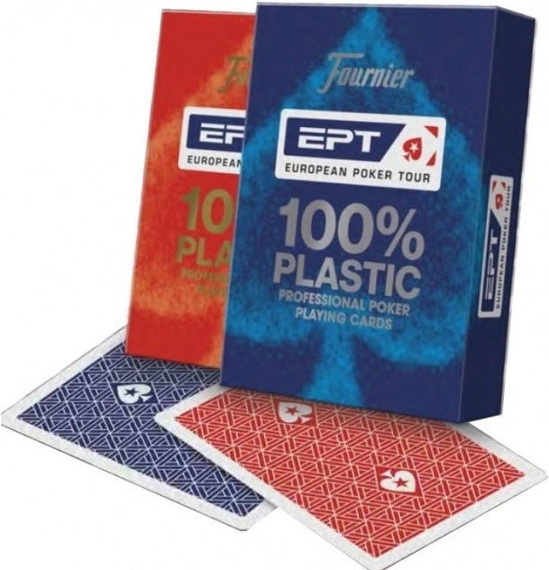 Karty do pokera FOURNIER EPT, 100% plastik