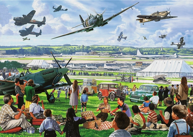 TREFL Puzzle Premium Plus Tea Time: Dzień lotniczy 1000 elementów