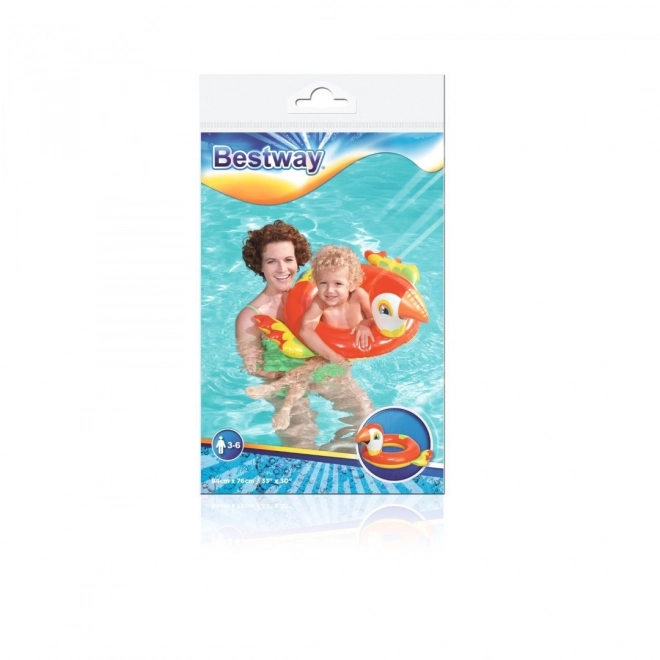 BESTWAY 84x76cm Dziecięce koło pływackie Papuga Winyl